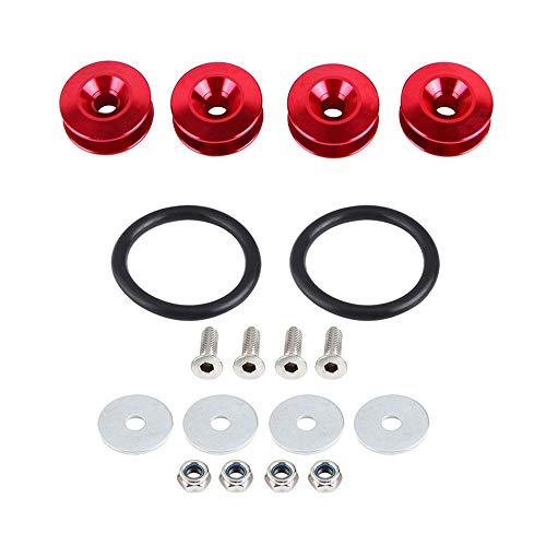 Kit Colorido De Anillos De Goma Con Sujetadores De Liberación Rápida Para Tapa Protectora De Barro De Maletero De Parachoques De Coche Naranja