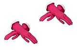 NEW! Casabella Premium Water Stop Pink Gloves, Large 2 Pair(4 Gloves)