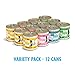 Weruva Cats in The Kitchen, Kitchen Cuties Variety Pack, Wet Cat Food, 10oz Cans (Pack of 12)