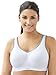 Glamorise Women's Plus Size Full Figure High Impact Wonderwire Sports Bra #9066, White/Grey, 38DD