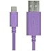RND Power Solutions Power Solutions Apple Certified Lightning to USB 1.5Ft Cable for Iphone (XS, Max, XR, X, 8, Plus, 7, Plus, 6, Plus, 6S, Plus) Ipad (Pro, Air, Mini) and iPod (1.5 Feet/.5 Meter/Purple)
