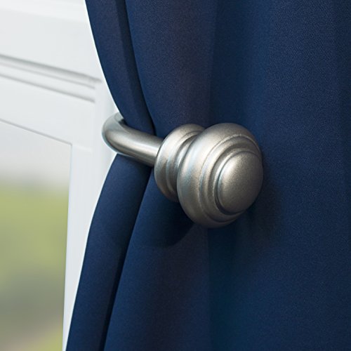 Decopolitan Urn Holdback Pair for Draperies, 1-Inch, New Antique Silver - //medicalbooks.filipinodoctors.org