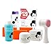 Kojie San Face & Body Complete Whitening 7pc Set -Kojic Acid Soap, Body Lightening Lotion with SPF25, Face Lightening Cream, Toner & Cleansing Brush
