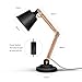 Tomons Desk Lamp, Natural Wood Table Lamp, Reading Lights with 4W LED Bulb for Study, Living Room and Office