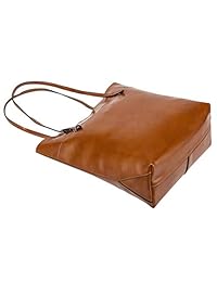 S-ZONE bolso de cuero auténtico clásico grande, versión mejorada