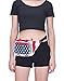 HDE Fanny Pack [80's Style] Waist Pack Outdoor Travel Crossbody Hip Bag (American Flag)