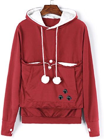 Women's Casual Plain Athletic Pullover Hoody Tops Hoodie Fleece Sweatshirt