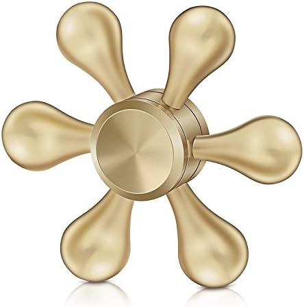 Fidget Spinner - 2017 COEO Durable Metal Hand Spinner Stress Reducer Premium Bearing Tri Spinner Last 3 Minutes (Copper six arms)