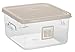 Rubbermaid Commercial Products - 1980305 1980250 Square Plastic Food Storage Container, Brown, Lid (2 qt.- 8 qt.)