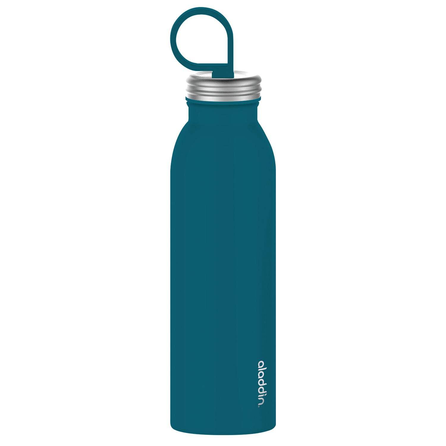 Aladdin Chilled Thermavac Stainless Steel Water Bottle 0.55L Aqua Blue – Insulated Metal Water Bottle - Keeps Cold for 9 Hours - BPA-Free Thermos Flask - Leakproof - Dishwasher Safe