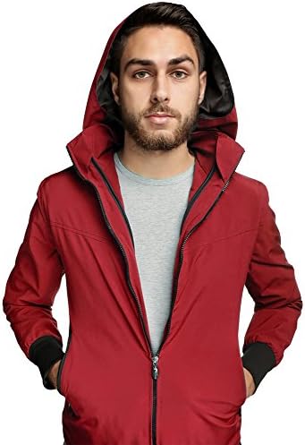 Joey Travel Jacket with Hidden Pockets (Men's) (Medium, Red)