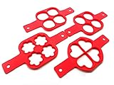 Murong silicone pancake mold pancake maker pancake flipping fantastic pancake (4 Qty.)