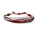 Custom Colors String Bracelet for College, University, High School, Sports Team or Country Flag - Customized Cord Colors and Sizes Sports Fan Gift for Men Women and Kids by Rumi Sumaq