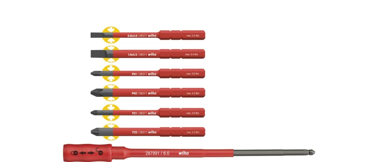 Wiha 2879 B7 Screwdriver Set (36079), Red