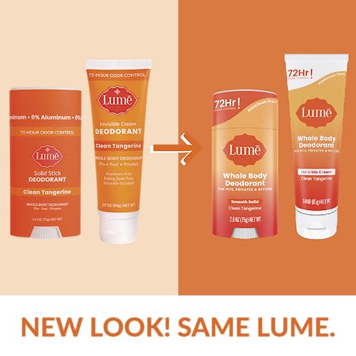 Lume Deodorant For Underarms & Private Parts Bundle Travel Tube