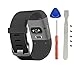 BeneStellar Fitbit Surge Band, Newest TPU Bracelet Strap Small&Large Replacement Band for Fitbit Surge Watch Fitness Tracker WatchBand Wristband Accessories (Black, Small(5.5