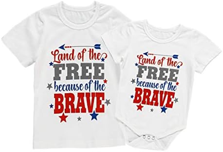 Mini honey 4th of July Romper Newborn Baby Girls Boys American Flag Bodysuit Summer Outfits