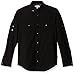 Calvin Klein Men's Long Sleeve Fine Seersucker Voile Roll-tab Button Down Shirt