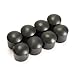 Vktech 8 Pcs 5/8 Inch Foosball Soccer Football Table Rod Lid End Cap Fussball Black