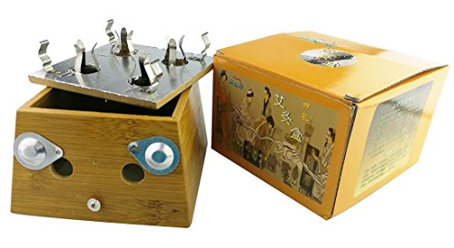 Winterworm Bamboo Four Hole 4 Hole Healing Box for Moxa Moxibustion Medicine Therapy