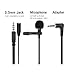 KAMLE Professional Design Lavalier Microphone with Connect Headset & Omnidirectional Mic for iPhone Android & ALL Smartphones,PC,Laptop,Youtube,Interview,Studio,Video Recording,Noise Cancelling Mic