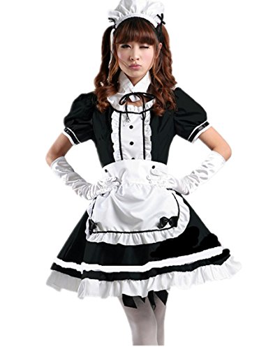Yougao Women's Halloween Maid Cosplay Costume Set