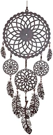 Daedal dream catchers - Wooden Dream Catcher Intricate Wooden Feathers (60L X 25W X 1D) Beaded Wall Hanging