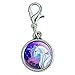 GRAPHICS & MORE Majestic Unicorn Pink Purple Blue Antiqued Bracelet Pendant Zipper Pull Charm with Lobster Clasp