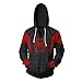 Gurbanton Spiderman Into The Spider Verse Hoodie Miles Morales Costume Sweatshirt for Halloween Holiday (S)