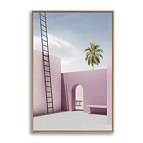 Framed Canvas Wall Art for Living Room, Bedroom Colorful Corridor Canvas Prints for Modern Home Decoration Ready to Hang - 16"x24" inches