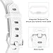 Henoda Compatible with Fitbit Alta/Fitbit Alta HR Bands, Small White Soft Replacement Band Adjustable Sport Strap Compatible for Fitbit Alta/Fitbit Alta HR/Fitbit Ace Fitness Wristbands