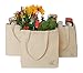 Eco-Friendly, Reusable, Sustainable Natural Canvas Tote (3 Pack)