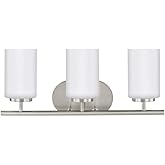 Sea Gull Lighting-Oslo-Three Light Wall/Bath-Brushed Nickel Finish-Incandescent Lamping Type