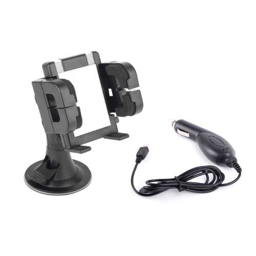 DURAGADGET High Quality Tablet Windscreen Mount For Acer Iconia One 7 B1-730 / Tab 7 B1-713HD / Tab 7 B1-713 + BONUS Gift: Car Charger Worth $9.99!