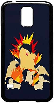 Cyndaquil - Quilava - Typhlosion Case (Device Samsung Galaxy S5) / Color Black Plastic