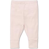 Mori Baby Luxurious Leggings in Blush Stripe with Elastic Waist - Viscose from Bamboo - Breathable Everyday Bottoms - 18-24 Months