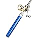 Sportsvoutdoors Telescopic Protable Pocket Fish Pen Carbon Fishing Rod Pole + Reel (Blue)