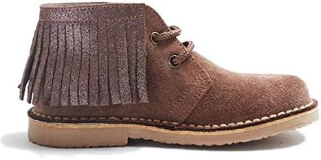 Childrenchic Suede Chukka Boots With Glitter Fringes. Shoes For Girls (Infant/Toddler/Little Kid)