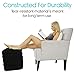 Xtra-Comfort Inflatable Ottoman - Foot Rest Cushion Support Pillow for Office Desk, Airplane Travel, Car, Camping, Kids, Adult - Ergonomic Height Adjustable, Sleep Seat - Leg Elevation with Hand Pump