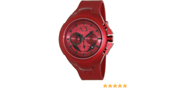 reloj armani exchange hombre rojo