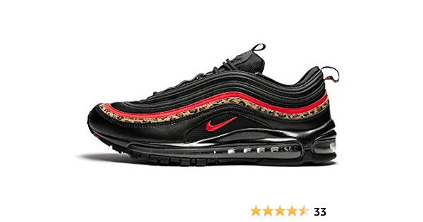 air max 97 trainers black university red black