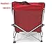 HJ HELLO JOURNEY Low Sling Beach Chair Folding Lightweight Concert Lawn Red