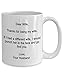 SpreadPassion The Store – Dear Wife Coffee Mug – Ceramic Hot Cocoa Coffee Mug – Best Gift Idea on Christmas, Anniversary, and Birthday – Novelty Mug for Cold Beverages – Funny Tea Mug 11 Oz and 15 Oz