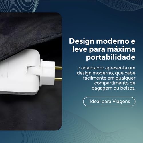 Adaptador Tomada Benjamin Articulado Bivolt com Duas Entradas USB, Conecta 4 Dispositivos Simultaneamente, Ideal para Viagens, Compacto e Portátil, Suporte até 10A, Compatível até 220V Sortido
