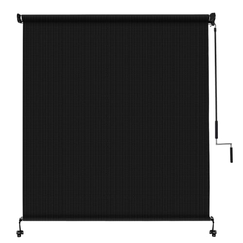 Amagenix Outdoor Roller Shades Black