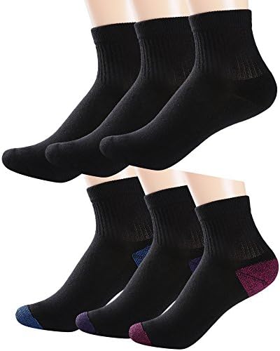 Women`s Field Athletic Ankle Low Cut Cotton Socks Running Workout Sports Quarter Crew Socks