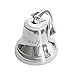 IOTC Nautical Ship Bell U.S. Navy Engraved Aluminum Silver - Home Decor and Kitchen Bell