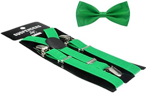 RUOYUCL Kids&amp;Baby Party Bow-Ties&amp;Suspenders 2pcs Set for Girls&amp;Boys