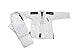 Vector Sports 100% Cotton Pearl Weave Kids Brazillian Jiu Jitsu BJJ Gi Attila Series Kimono Lightweight Preshrunk Fabric with Free White Belt (White, K1)