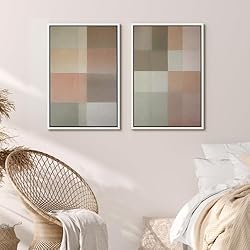 MUDECOR Framed Canvas Print Wall Art Set Neutral